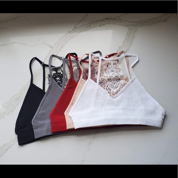 🔥BESTSELLER🔥Black tattoo mesh bralette - Picture 14 of 15